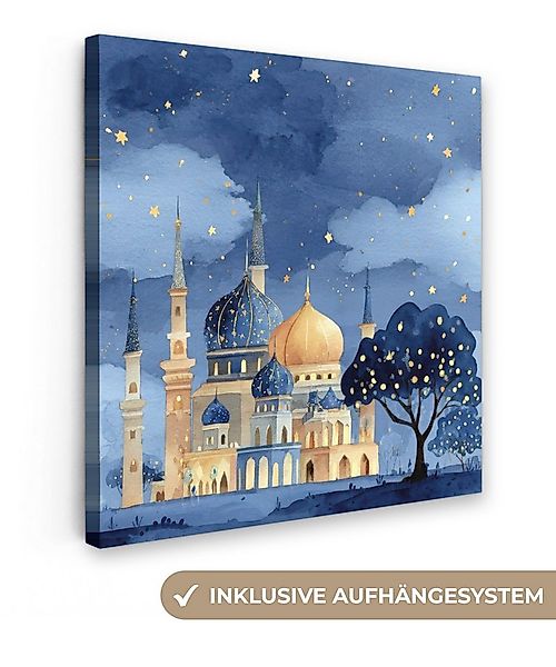 OneMillionCanvasses® Leinwandbild Sternenhimmel - Gold - Moschee, Fotodruck günstig online kaufen