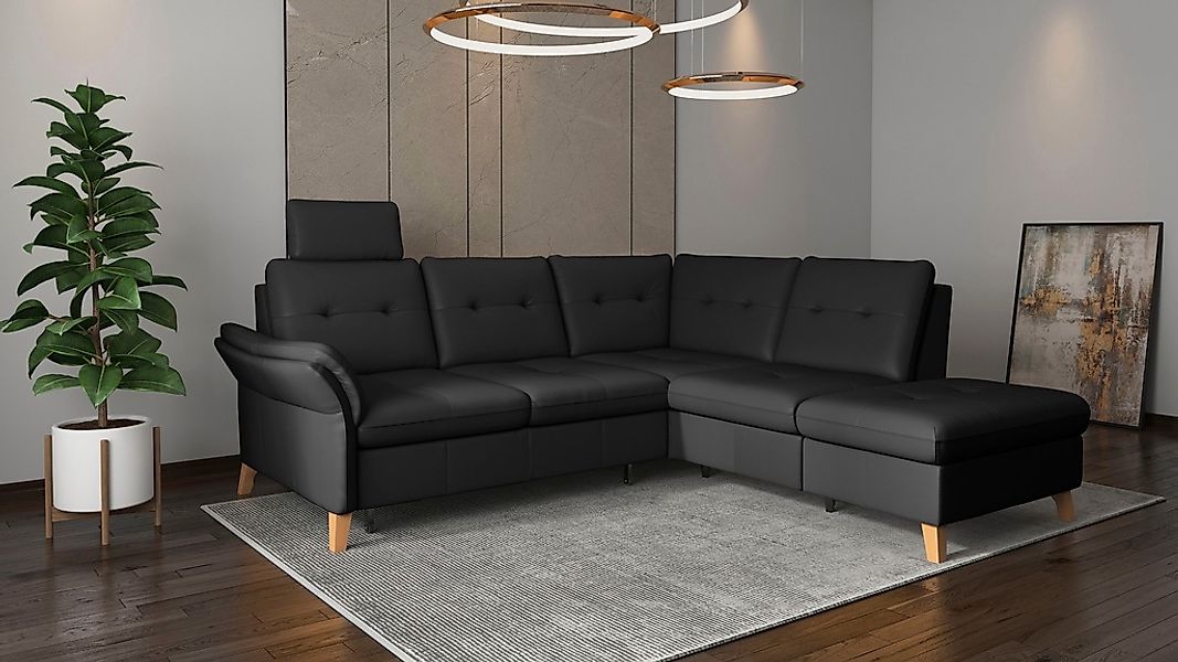 sit&more Ecksofa »Göteborg«, inkl. Sitztiefenverstellung, wahlweise mit Bet günstig online kaufen