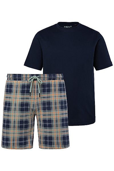 Men Plus Schlafanzug Men+ Schlafanzug kurze Form Karo-Hose bis 8 XL günstig online kaufen