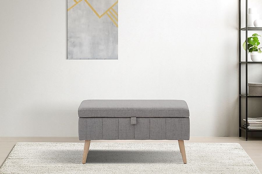 OTTO home Truhenbank "AMIRA Sitzbank mit Stauraum, Maße B/T/H: 81/36/43 cm" günstig online kaufen