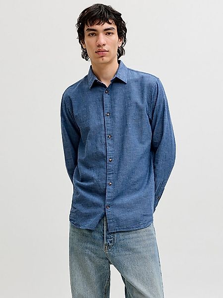 Jack & Jones Langarmhemd JJESUMMER LINEN BLEND SHIRT L/S SN Baumwollmischun günstig online kaufen