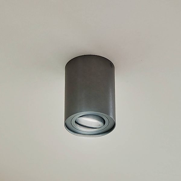 Arcchio Deckenspot Jolina, rund, gunmetal, 13 cm, Metall günstig online kaufen