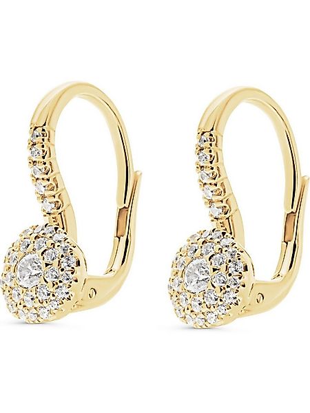 CHRIST Paar Ohrhänger CHRIST Damen-Ohrhänger 2 Diamant günstig online kaufen