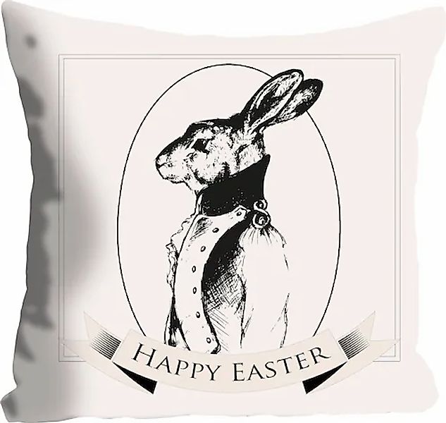 queence Dekokissen "Bux Bunny" mit einem Hasen im Anzug günstig online kaufen
