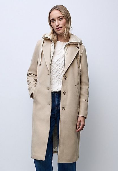 STREET ONE Langmantel mit Kapuze mit Tunnelzugband günstig online kaufen