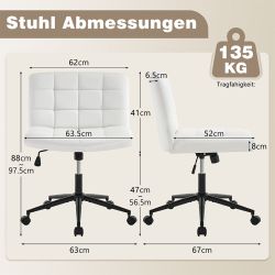 Hellove Polsterstuhl Ergonomischer Bürostuhl Schreibtischstuhl Schneidersit günstig online kaufen