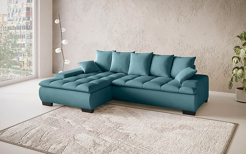 INOSIGN Ecksofa "Haiti II, L-Form", wahlweise mit Schlaffunktion/Bettkasten günstig online kaufen