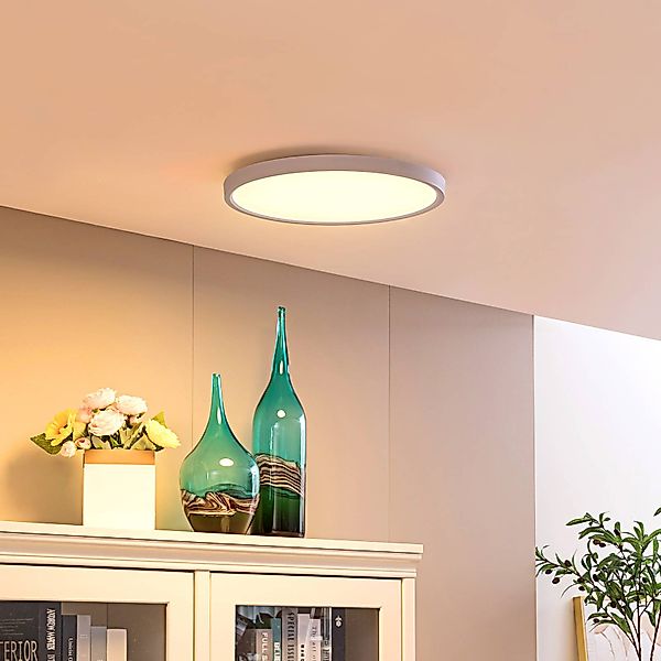 Lindby Smart LED-Deckenleuchte Denora, weiß, RGB, CCT, Tuya günstig online kaufen