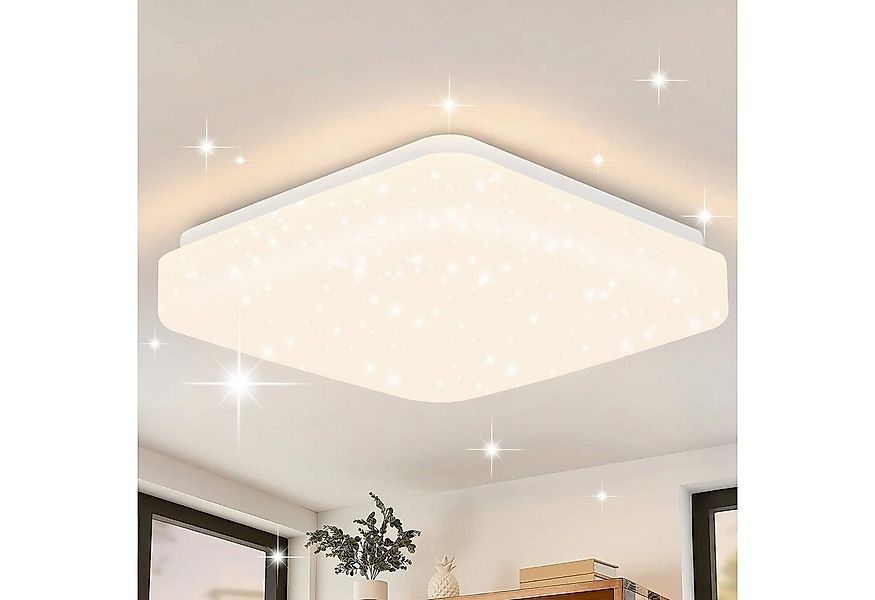 Nettlife LED Deckenleuchte Sternenhimmel Kinderzimmer 15W 21cm 3000K Weiß D günstig online kaufen