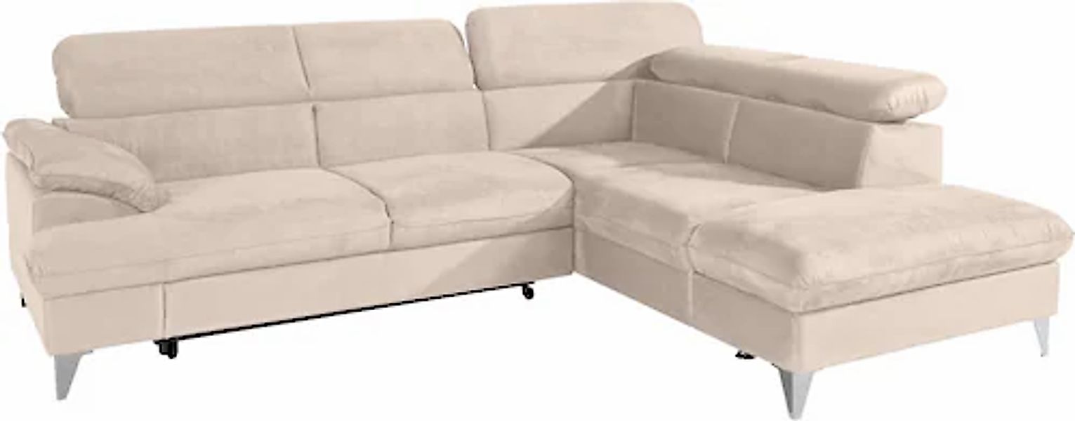 COTTA Ecksofa "Caluso L-Form", mit Kopfteilverstellung, wahlweise mit Bettf günstig online kaufen