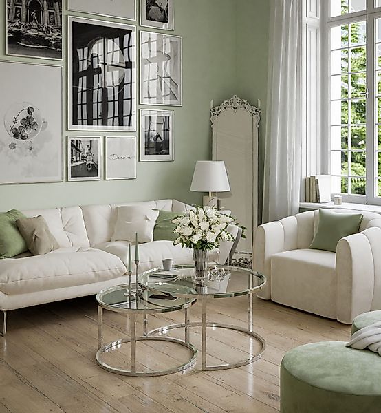 Lookway Couchtisch CIRI 2in1 GLASS mit günstig online kaufen