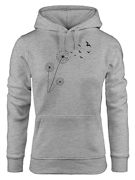 Neverless Hoodie Hoodie Damen Pusteblume Vögel Dandelion Birds Kapuzen-Pull günstig online kaufen