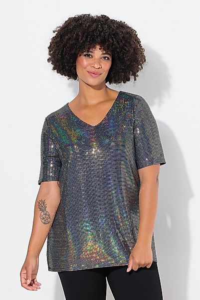 Angel of Style T-Shirt T-Shirt A-Linie Paillettenoptik günstig online kaufen