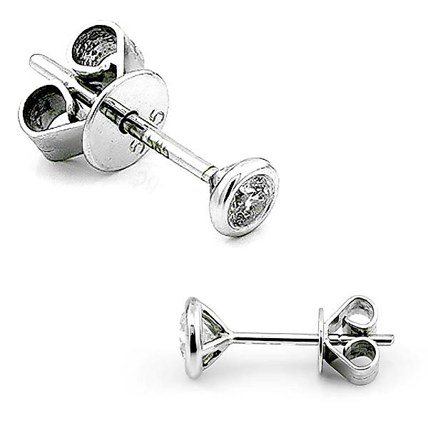 Stella-Jewellery Paar Ohrstecker 585er Weißgold Diamanten günstig online kaufen