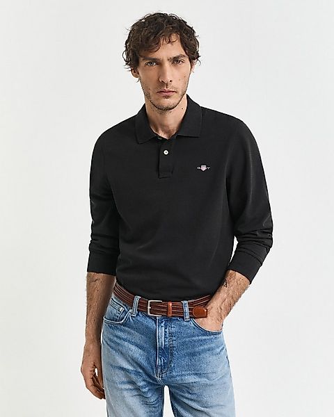 Gant Poloshirt REG SHIELD LS PIQUE RUGGER mit Logotickerei auf der Brust günstig online kaufen