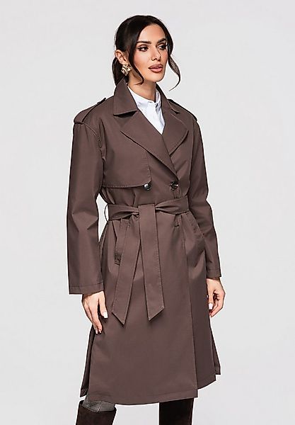 OMBRE Trenchcoat Knie­langer Übergangsmantel im klassischen Trenchcoat-Stil günstig online kaufen