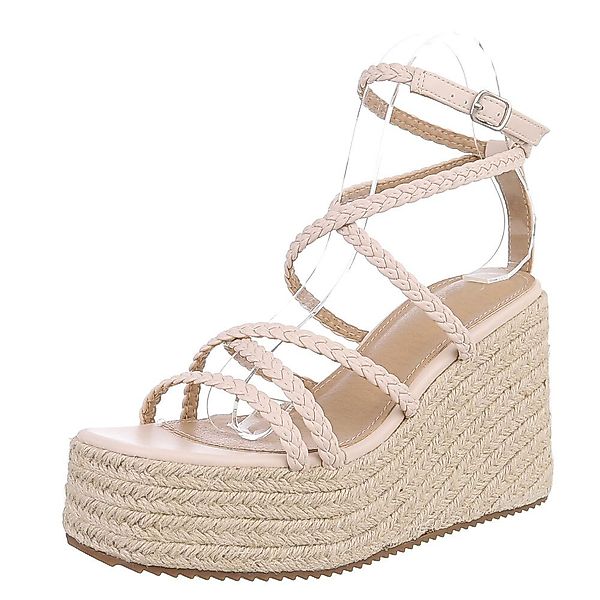 Ital-Design Wedge-Sandalen mit geflochtenen Riemen für günstig online kaufen