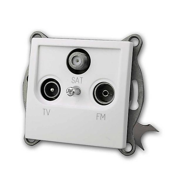 McPower FLAIR Antennendose Weiß TVRadioSAT ohne Rahmen günstig online kaufen