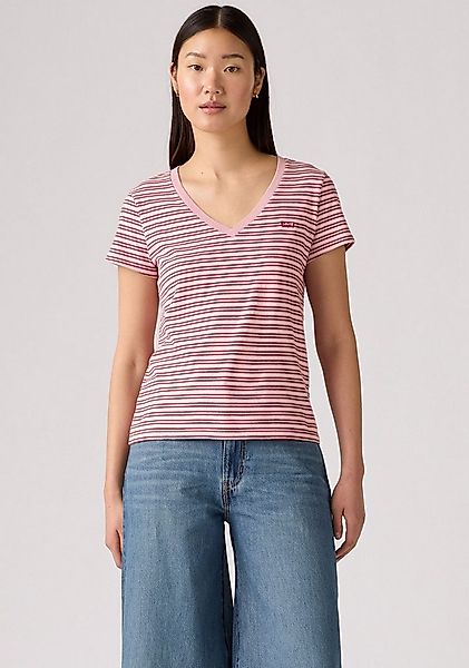 Levi's® V-Shirt PERFECT VNECK mit Mini-Batwing-Logostickerei günstig online kaufen