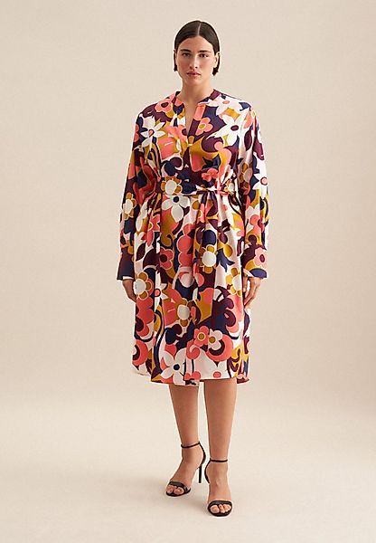 seidensticker Sommerkleid Schwarze Rose Langarm Kragen günstig online kaufen