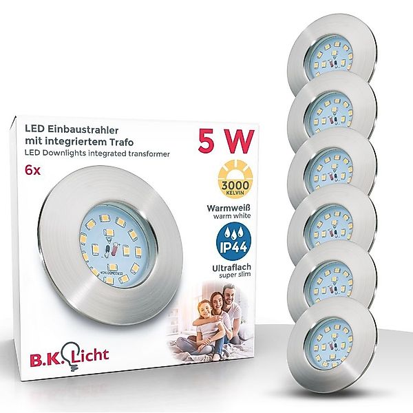 B.K.Licht LED Einbaustrahler LED Badeinbauleuchten 30mm günstig online kaufen