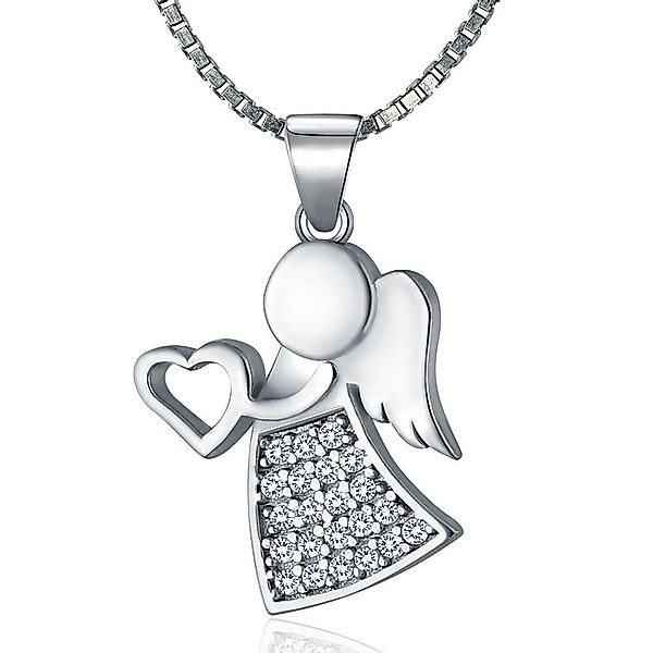 NAHLE Kette mit Anhänger Silberkette 925 Engel Silber Schutzengel, 925 Silb günstig online kaufen