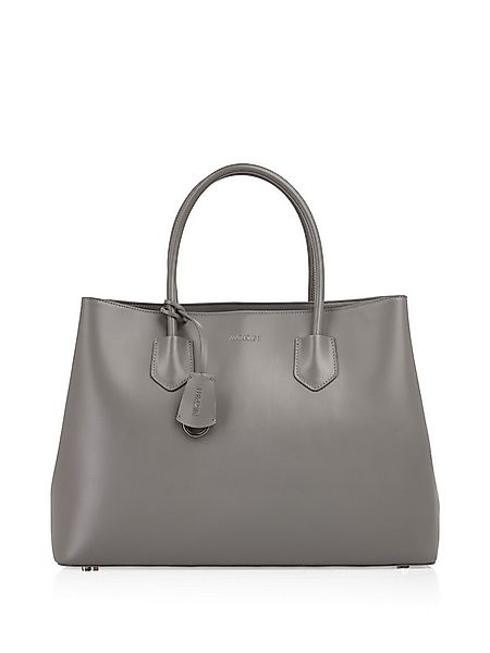 Marc Cain Elegante Ledertasche mit Logoanhänger Slipper günstig online kaufen