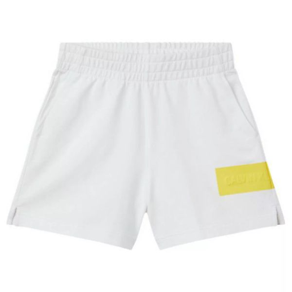 Calvin Klein Jeans Hero Logo Knit Shorts Hosen L Bright White / Bright Suns günstig online kaufen