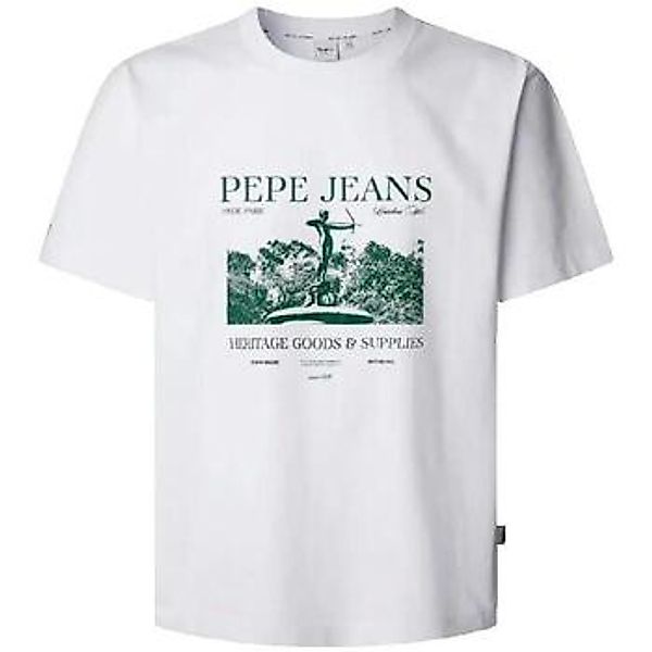 Pepe jeans  T-Shirt T-shirt  Patch blanc günstig online kaufen