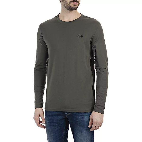 Replay M3167.000.2283 Langarm-t-shirt XS Mud günstig online kaufen