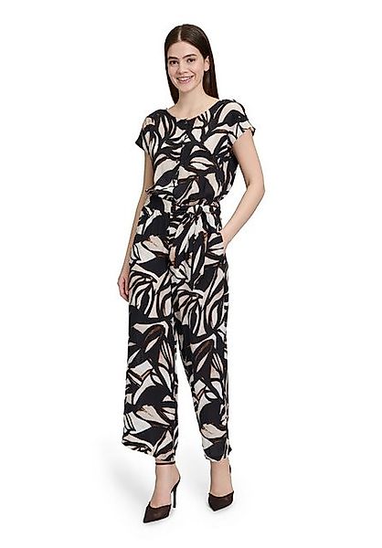 Betty&Co Overall Betty & Co Jumpsuit mit U-Boot-Ausschnitt (1-tlg) Nahtführ günstig online kaufen