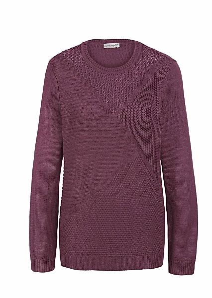GOLDNER Strickpullover "Kurzgröße Baumwoll-Pullover in Rippenstruktur" günstig online kaufen