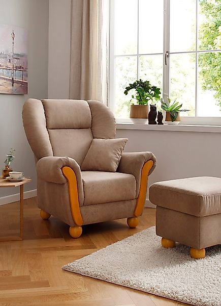 Home affaire Loungesessel »Milano Vintage, Hochlehnsessel, Ohrensessel«, ho günstig online kaufen