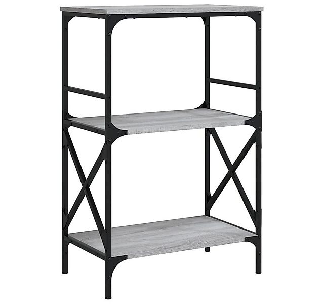 vidaXL Bücherregal Bücherregal 3 Böden Grau Sonoma 59x35x90,5 cm Holzwerkst günstig online kaufen