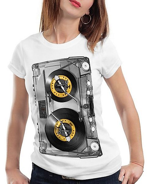 style3 T-Shirt DJ Tape mc musik disco 80er 90er retro kassette analog CD günstig online kaufen