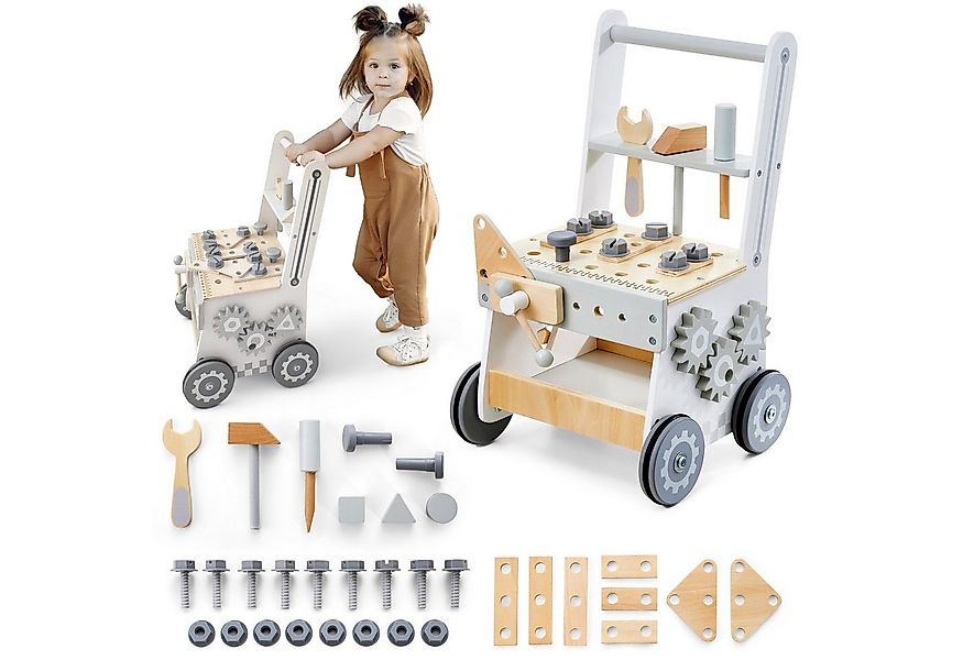 Mamabrum Lauflernwagen 3-in-1-Walker aus Holz, Holzspielzeug für motorische günstig online kaufen
