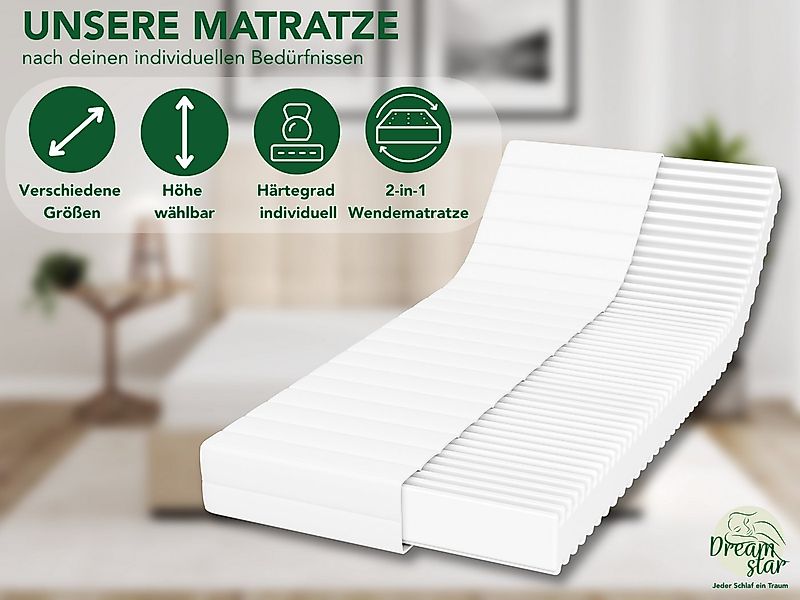 Kaltschaummatratze Simple Flex, 7-Zonen Wendematratze mit zwei Liegeseiten günstig online kaufen