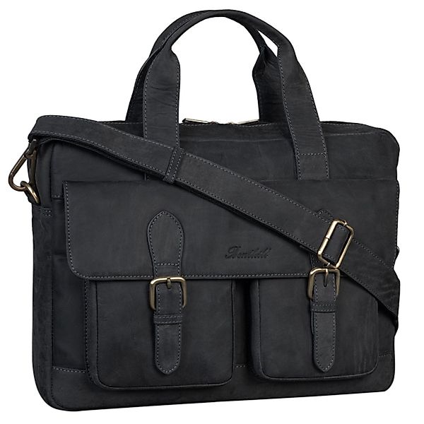 Benthill Aktentasche Echt Leder Laptoptasche Notebooktasche Umhängetasche L günstig online kaufen