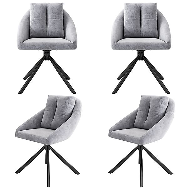 HAUSS SPOLE Esszimmerstuhl 4er Set drehbarer günstig online kaufen