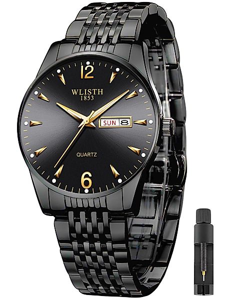 ibettertec Quarzuhr Quarzuhr Armbanduhr Edelstahl Herren günstig online kaufen