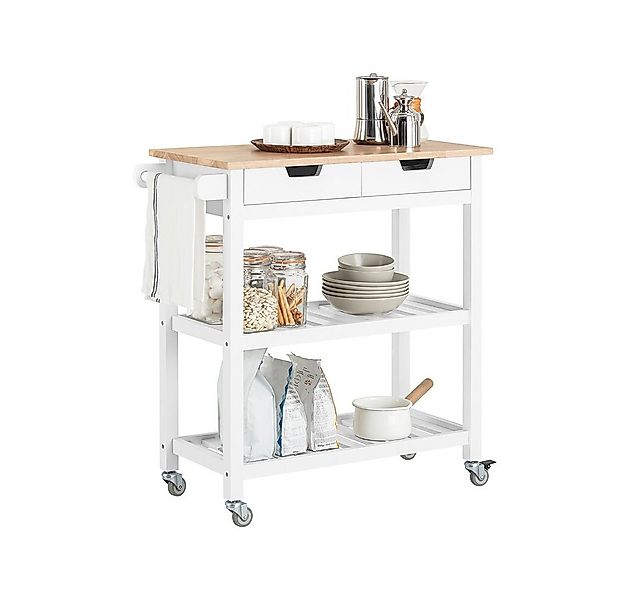 SoBuy Küchenwagen FKW67, Servierwagen Rollwagen Küchenschrank günstig online kaufen
