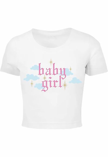Miss Tee Kurzarmshirt "Miss Tee Damen Baby Girl Cropped Tee" 1 Stk. tlg. günstig online kaufen