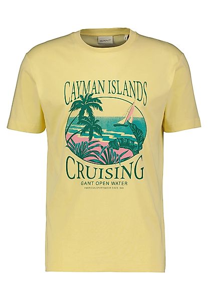 Gant T-Shirt Herren T-Shirt PLACED GRAPHIC günstig online kaufen