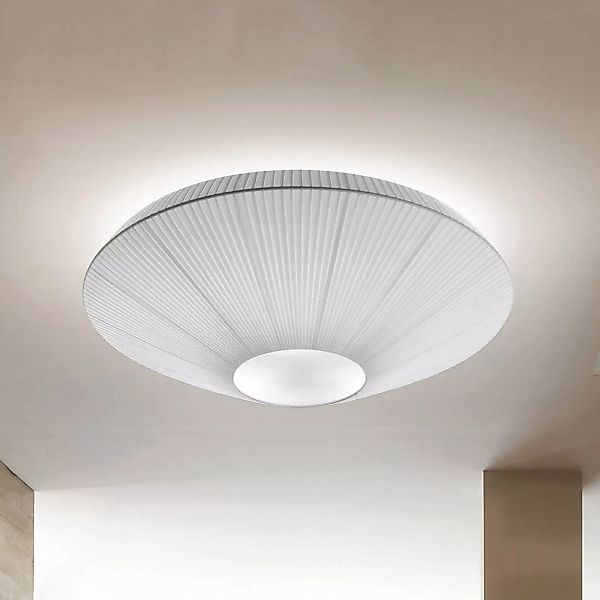 Bover Deckenlampe Siam 120, Höhe 61 cm, nickel/weiß günstig online kaufen