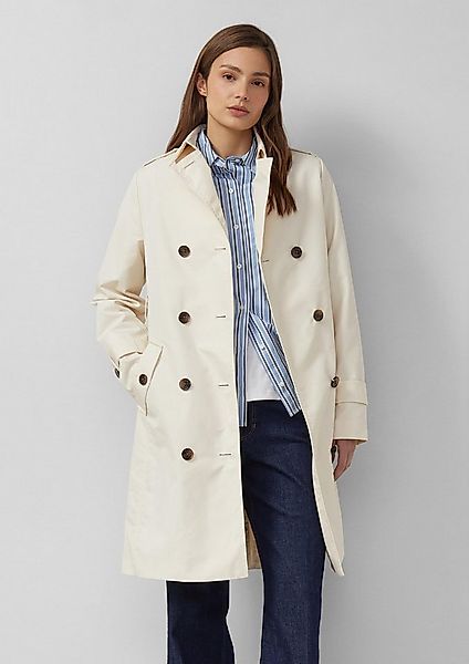 s.Oliver Trenchcoat Outdoor-Mantel Wasserabweisender Trenchcoat im Slim Fit günstig online kaufen