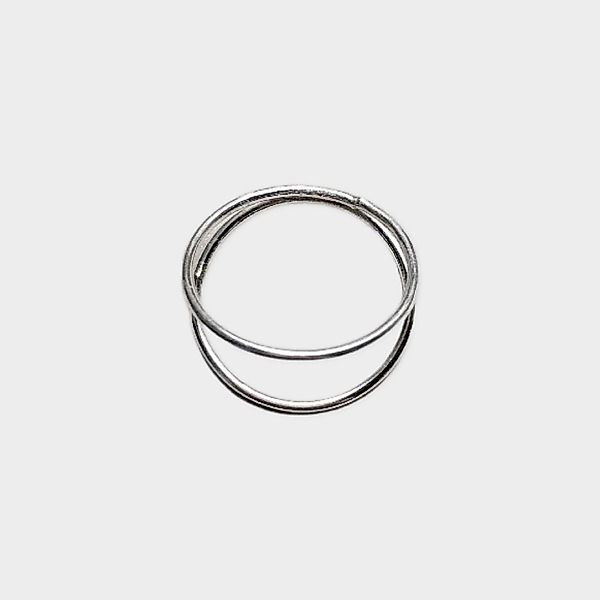 Minimalistischer Sterling Silber Ring ''Double Reality'' günstig online kaufen
