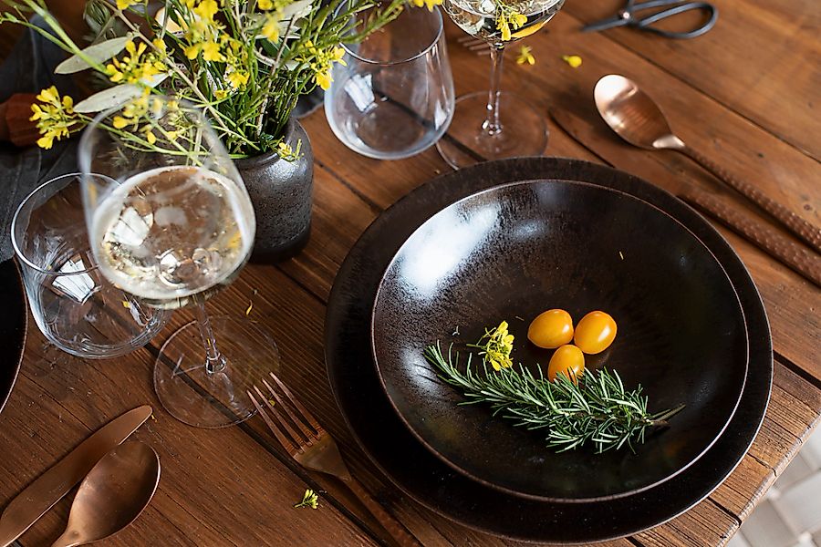 MÄSER Tafelservice "METALLIC BRONZE, aus Keramik" Geschirr-Set, Service günstig online kaufen