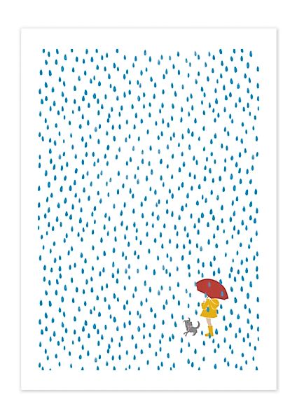 Poster Nature Rain Child Matt günstig online kaufen