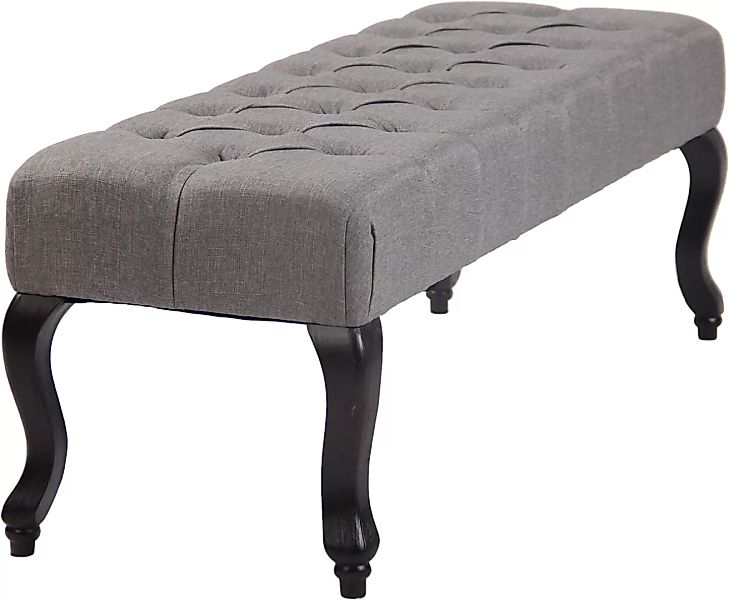 Sitzbank Brest Stoff Antik-dunkel-grau-150 cm günstig online kaufen