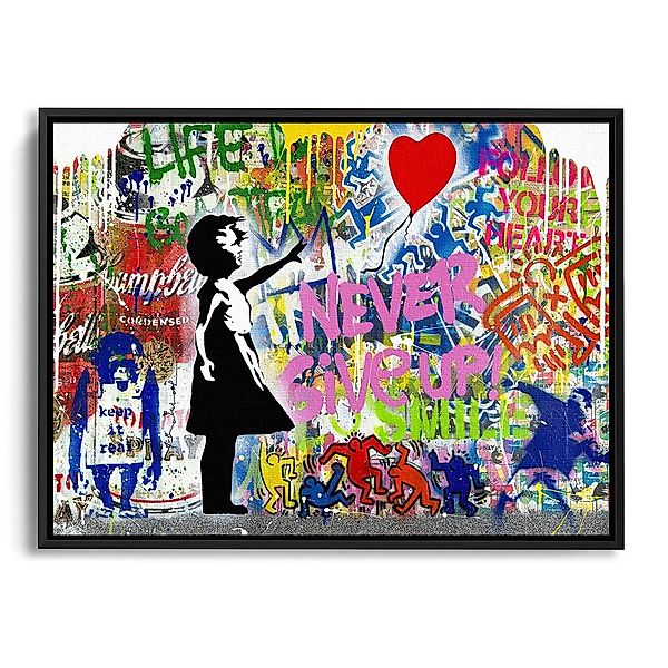 Next Level Canvas Wandbild Never Give günstig online kaufen